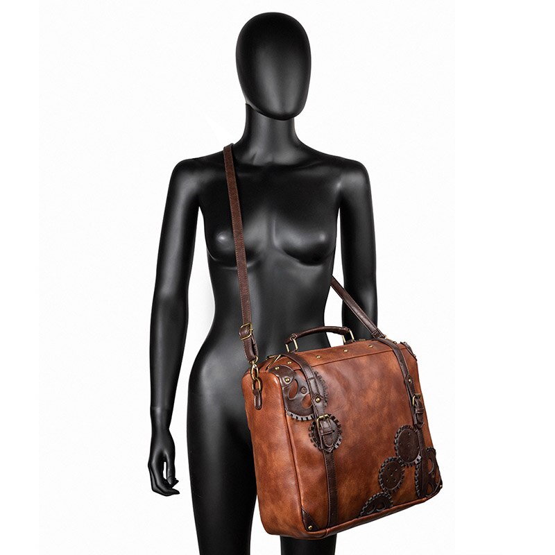 Sac style steampunk en simili