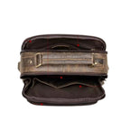 Sac vintage pour homme en cuir avec bandoulière