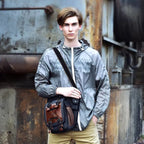 Sacoche à bandoulière au style vintage