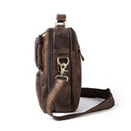 Sacoche bandoulière homme en cuir vintage
