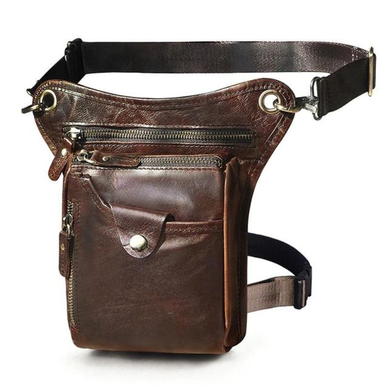 Sacoche bandoulière homme en cuir vintage