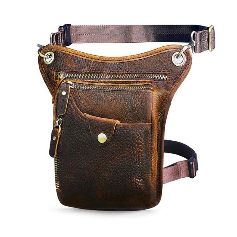 Sacoche en cuir vintage pour homme à bandoulière