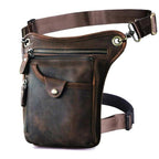 Sacoche homme en cuir style vintage avec bandoulière