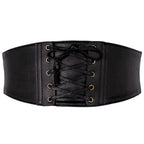 Serre-taille façon ceinture steampunk en simili PU