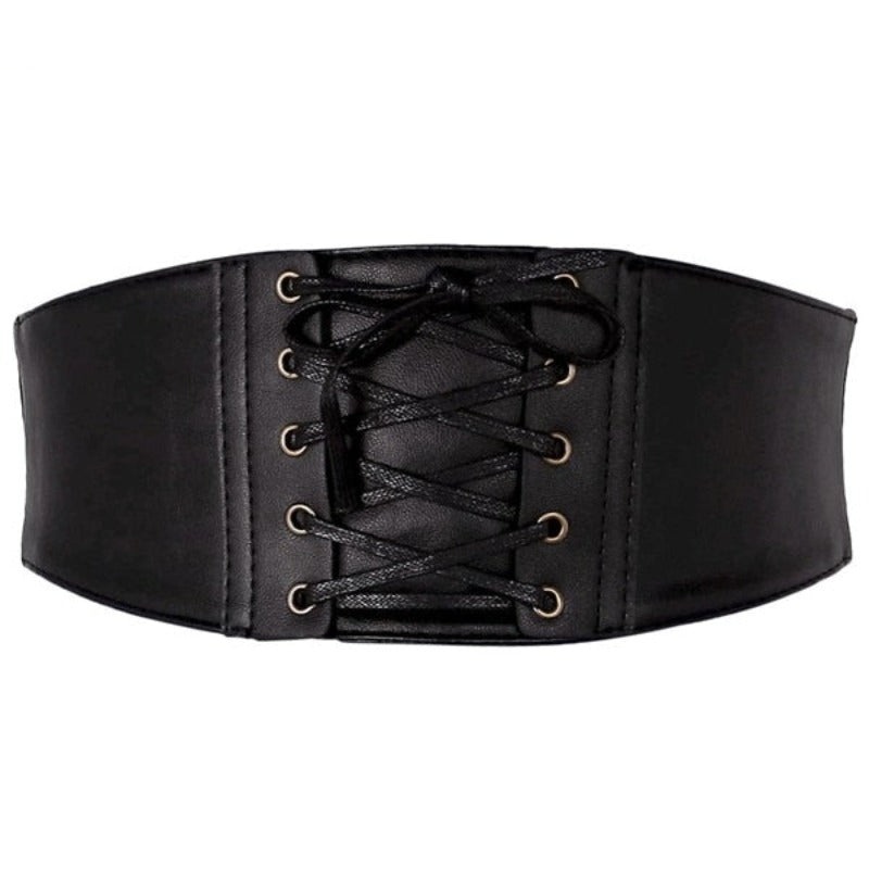 Serre-taille façon ceinture steampunk en simili PU