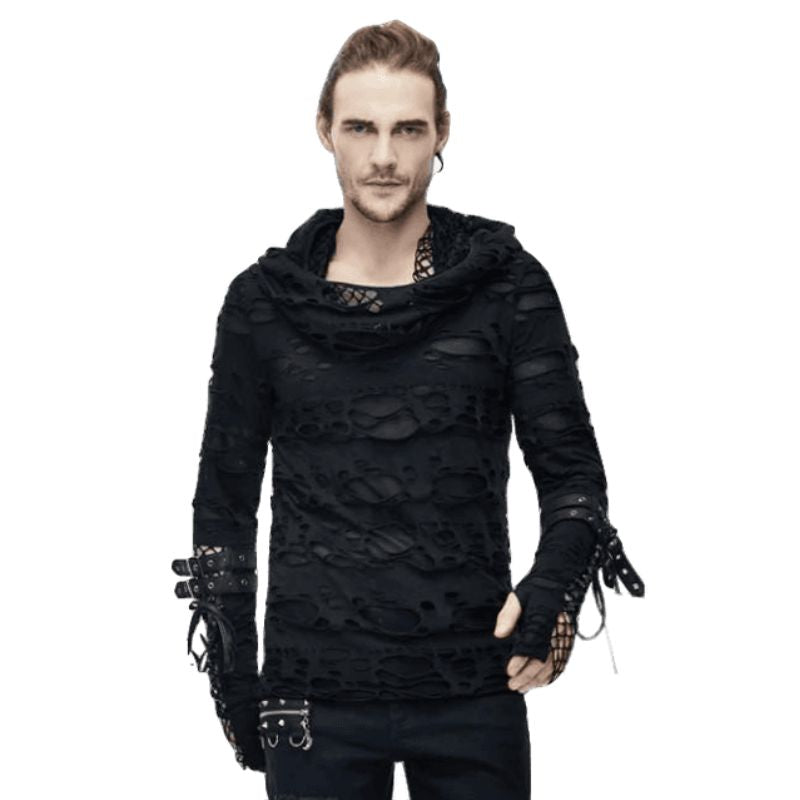 Sweat à capuche gothique homme