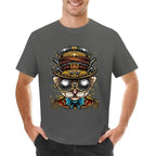 T-shirt de style steampunk masculin