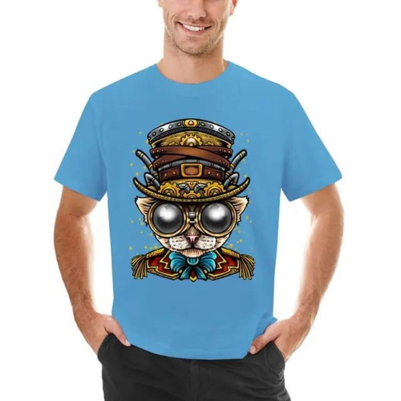 T-shirt masculin au style steampunk