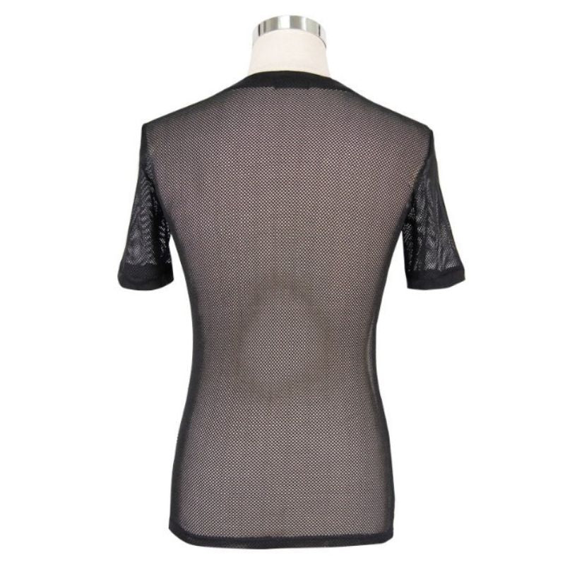 T-shirt masculin en matière transparente