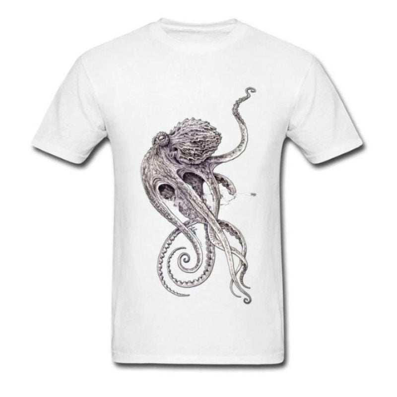 T-shirt orné d’un poulpe