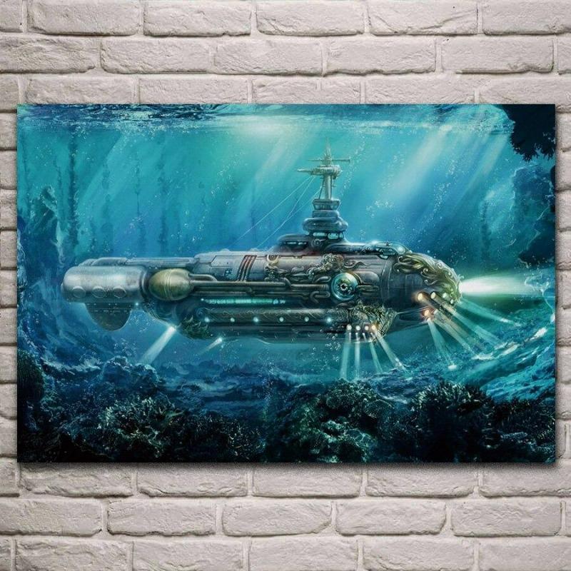Tableau de sous-marin au style steampunk