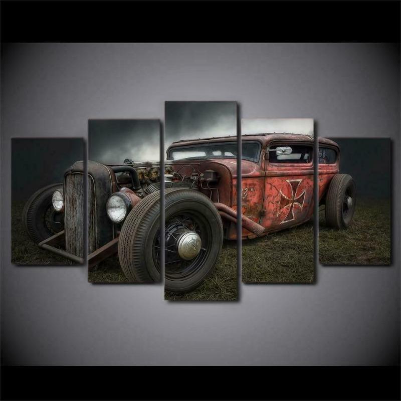 Tableau de voiture au style vintage