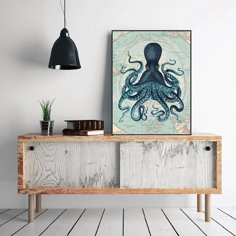 Tableau représentant un kraken