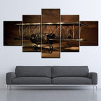 Tableau vintage d’avion au style steampunk