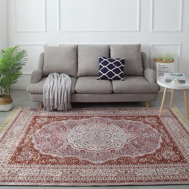 Tapis d’ambiance victorienne pour salon
