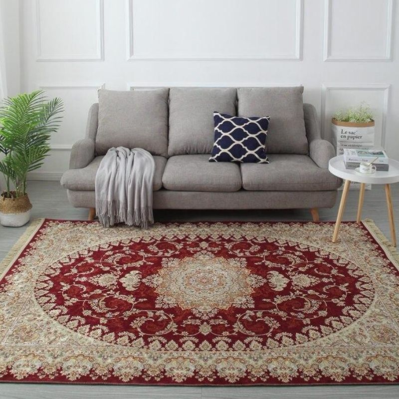 Tapis de séjour au style victorien