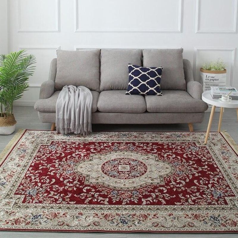 Tapis style victorien pour pièce de vie