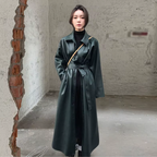 Trench-coat ample en PU