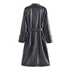 Trench-coat en simili PU
