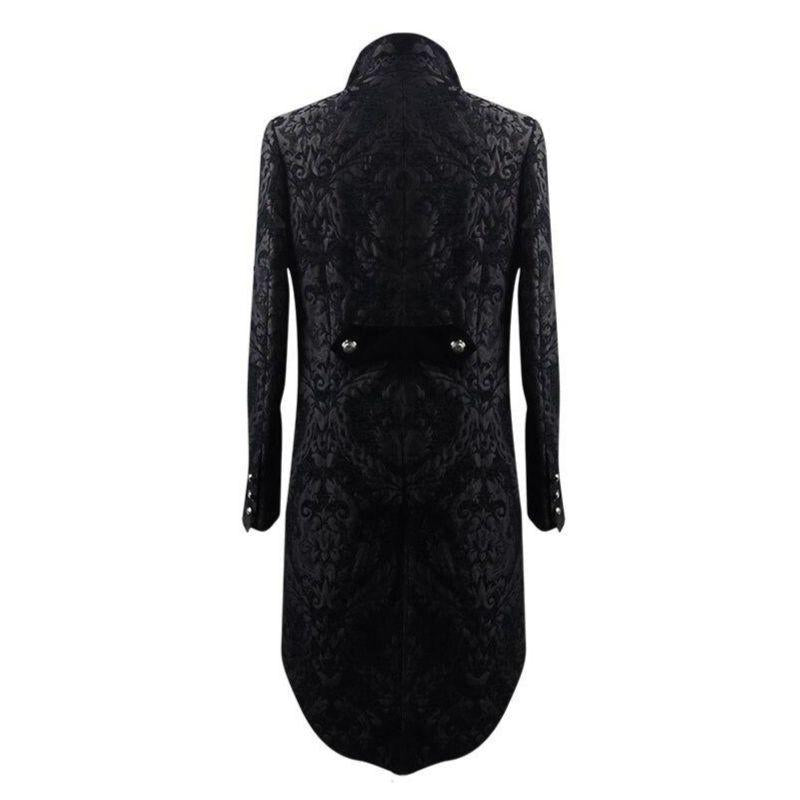 Veste au style gothique steampunk en noir