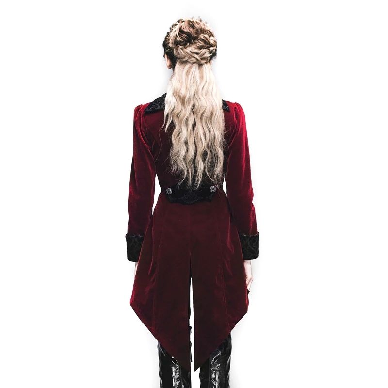 Veste au style steampunk rouge