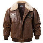 Veste aviateur steampunk en cuir