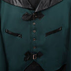 Veste de couleur verte steampunk
