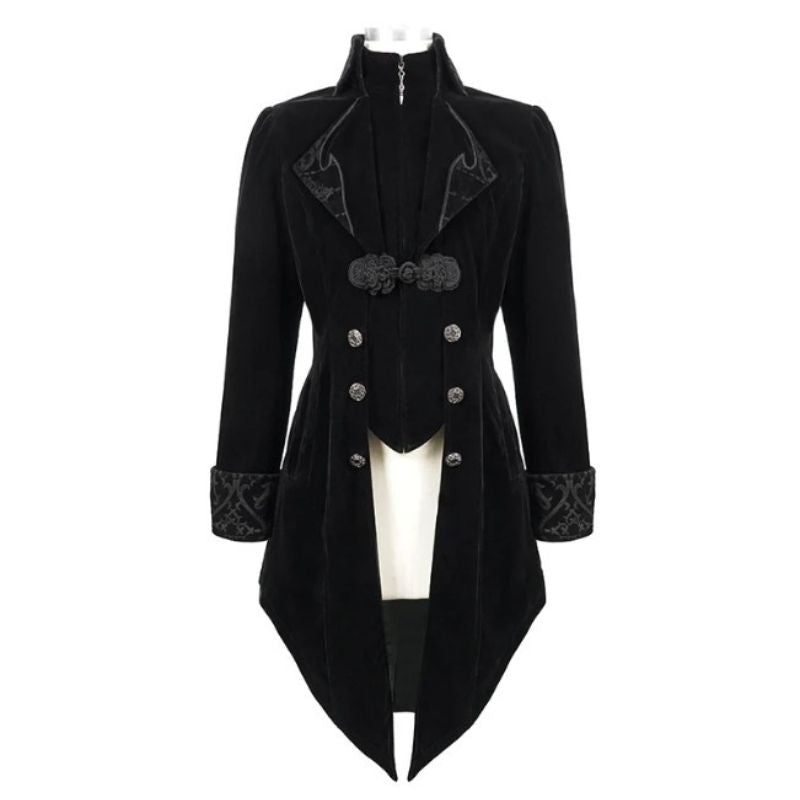 Veste de style gothique en velours homme