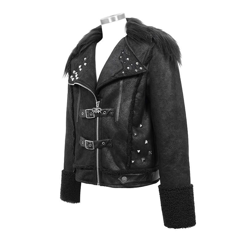 Veste décadente aux influences gothique et punk