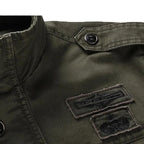 Veste denim d’inspiration aviateur