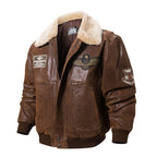 Veste en cuir d’aviateur steampunk