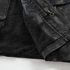 Veste en PU pour homme steampunk