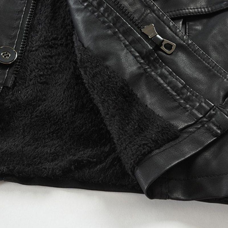 Veste en PU pour homme steampunk