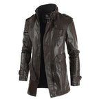 Veste en PU steampunk pour homme