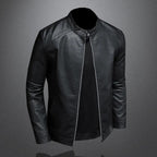 Veste en simili PU pour motard homme