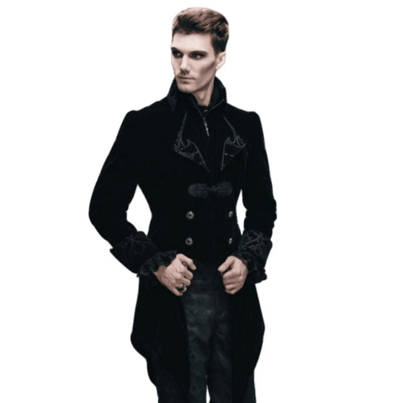 Veste en velours gothique homme