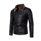 Veste esprit aviateur homme à col fourrure