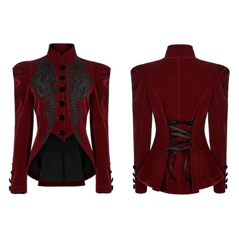 Veste féminine de style victorien gothique