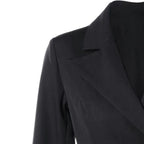 Veste féminine façon redingote noire
