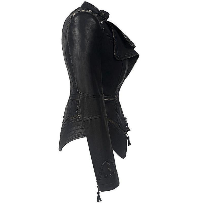 Veste femme en simili de style gothique