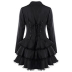 Veste femme noire au style redingote