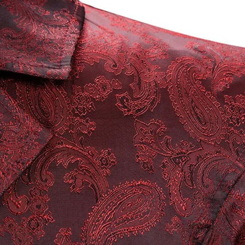 Veste gothique masculine rouge sans manches pour costume