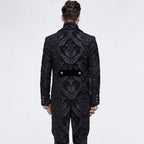 Veste gothique noire d’inspiration steampunk
