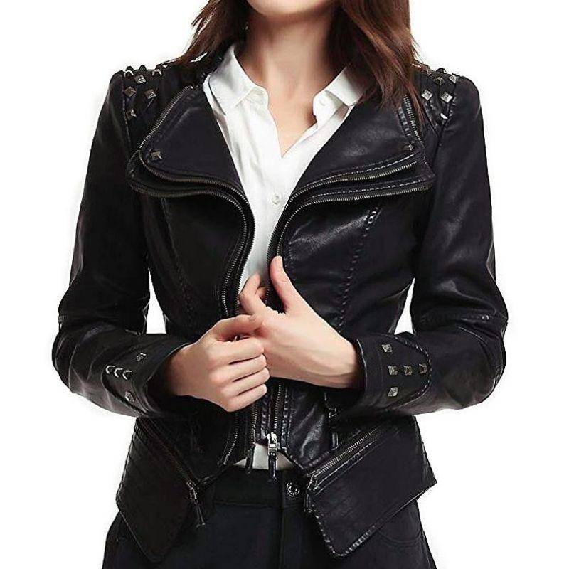 Veste gothique pour femme en simili