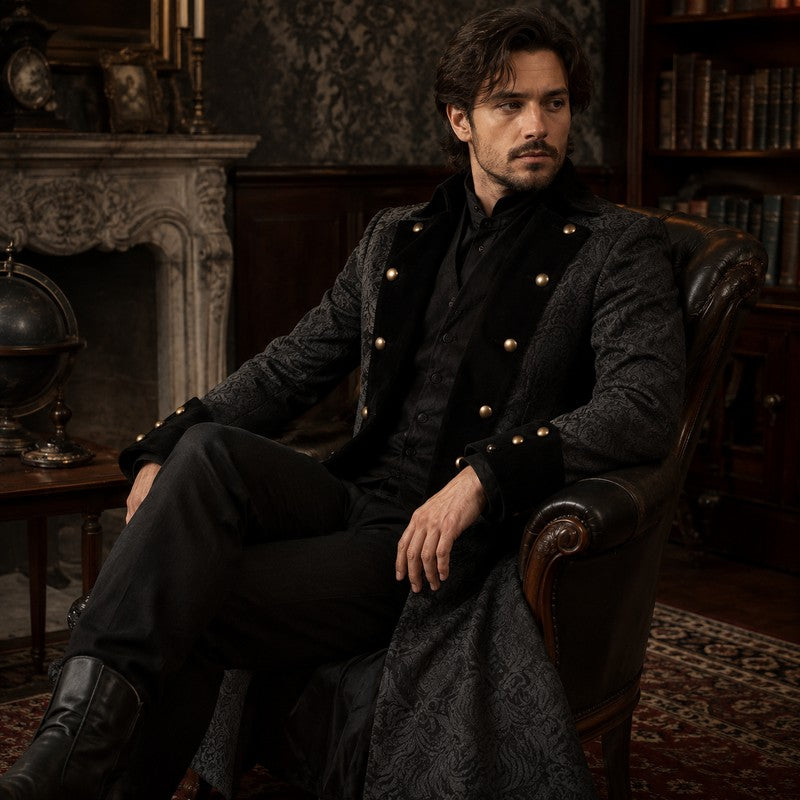 Veste homme au style victorien steampunk