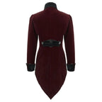 Veste homme de style gothique rouge