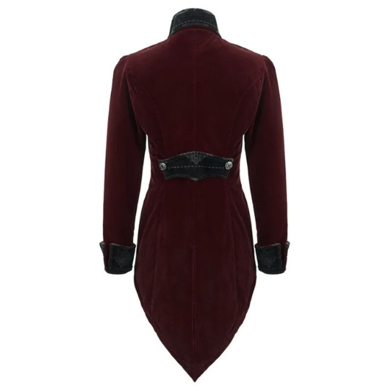 Veste homme de style gothique rouge