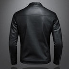 Veste homme style motard en simili PU