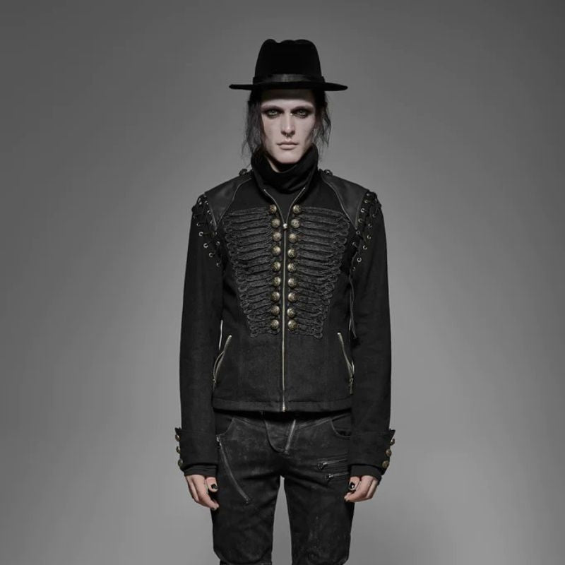 Veste homme style officier militaire gothique
