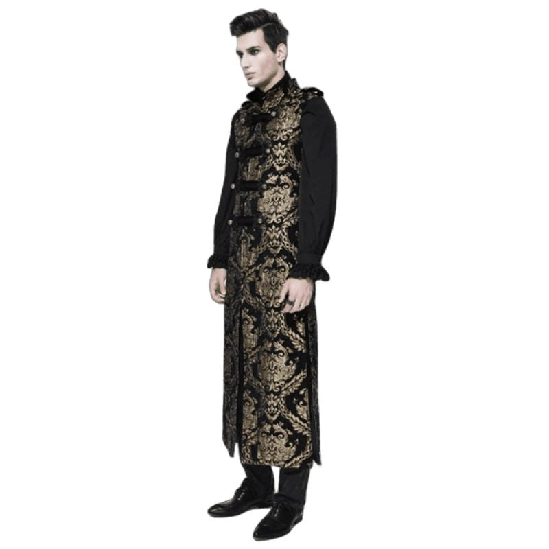 Veste longue de style gothique sans manches